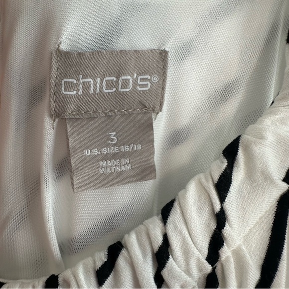 Chico’s Sleeveless Halter-Neck Striped Maxi Dress EUC - Picture 5 of 7